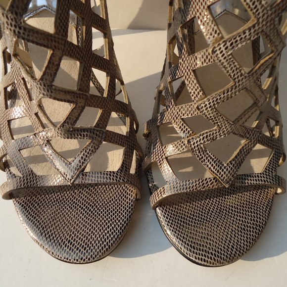 SIZE 8M. MICHAEL Michael Kors Yvonne cage heels booties - Picture 3 of 16